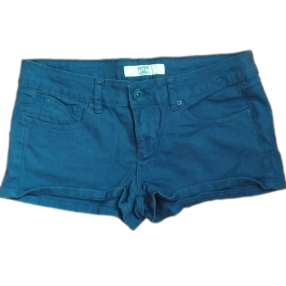 Piper & Blue Royal Blue Distressed Denim and Linen Jeans size 12/13